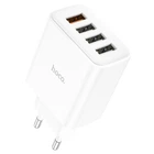 Мережевий зарядний пристрій адаптер Hoco C102A USB 18W QC3.0 + 3*USB 10.5W швидка зарядка для телефону блочок