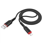 Кабель HOCO X59 Чорний USB-A - Lightning 12Вт 1м (13676)