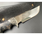 Охотничий нож MASTERKRAMI "Лев" сталь 40х13 мельхиор - изображение 2