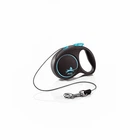 Рулетка для собак Flexi Black Design трос колір синій XS 3м