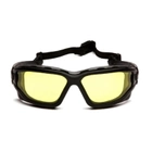 Балістичні окуляри з ущільнювачем Pyramex i-Force Slim Amber (Anti-Fog) - зображення 2