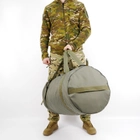 Баул тактический военный транспортный сумка-рюкзак 80 л Олива - изображение 10
