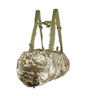 Баул тактичний військовий транспортний сумка-рюкзак 80 л Піксель - зображення 6