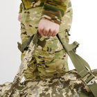 Баул тактичний військовий транспортний сумка-рюкзак 120 л Піксель - зображення 7