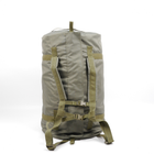 Баул тактичний військовий транспортний сумка-рюкзак 120 л Олива - зображення 12