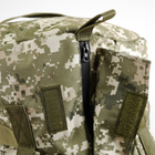 Баул тактичний військовий транспортний сумка-рюкзак 120 л Піксель - зображення 10