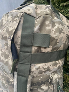 Баул 100 літрів армійська тканина кордура ВСУ тактичний сумка похідний рюкзак з місцем під каремат піксель 18187885784565665559 - зображення 4