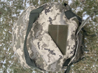Тактичний військовий баул 100 літрів тканина кордура 1100 ВСУ сумка похідний рюкзак з місцем під каремат піксель - зображення 3