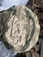 Тактичний рюкзак 100 літрів тканина кордура армійський військовий ЗСУ баул сумка похідний колір піксель 181867897768 - зображення 10