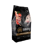 Сухий корм для собак всіх порід Savory зі свіжим м'ясом качки та кроликом