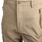 Тактичні штани Lesko B001 Sand (L) однотонні чоловічі з теплою підкладкою і кишенями на блискавки - зображення 4
