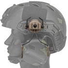 Кріплення адаптер з планкою Пікатінні для встановлення навушників Walker’s, Peltor, Earmor M31/M32 на шолом, Койот (150310) - зображення 1