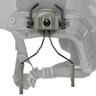 Адаптер кріплення з планкою Пікатінні для встановлення навушників Earmor M31/M32, Walkers та Peltor на шолом, Хакі (150320) - зображення 3