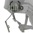 Адаптер кріплення з планкою Пікатінні для встановлення навушників Earmor M31/M32, Walkers та Peltor на шолом, Хакі (150320) - зображення 4