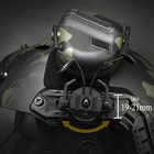 Наушники Активные для стрельбы Earmor M31 Койот Тан + Крепление на каску шлем с планкой Пикатинни (127702) - изображение 15