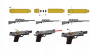 Лазерный патрон для холодной пристрелки (калибр: 5.45x39 mm), латунь + батарейки - изображение 2