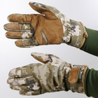 Тактические штурмовые зимние перчатки для ВСУ Softshell пиксель M - изображение 4