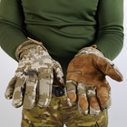 Тактичні штурмові зимові рукавиці для ЗСУ Softshell піксель S - зображення 5