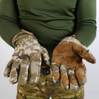 Тактичні штурмові зимові рукавиці для ЗСУ Softshell піксель L - зображення 5