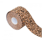 Тейп Кінезіо 5 см, Леопард, кінезіологічна стрічка Kinesiology Tape, 5 см - зображення 1
