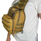 Тактична сумка кордура 1000D койот 6л Без бренду - изображение 3