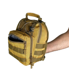 Тактична сумка кордура 1000D койот 6л Без бренду - изображение 8