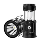 Складной кемпинговый фонарь с солнечной батареей и функцией Powerbank SOLAR CAMPING LAMP Черный