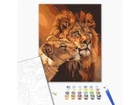 Картина за номерами Закохані леви, Brushme (40х50 см)