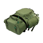 Туристичний армійський супер-міцний рюкзак 5.15.b 75 к. с ортопедичесой пластиною Олива. - зображення 7
