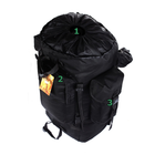Туристичний армійський супер-міцний рюкзак 5.15.b 75 к. с ортопедичесой пластиною Чорний. - зображення 5