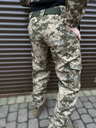 Тактические штаны soft shell пиксель ВСУ Premium, Военные штаны ЗСУ, Тактические штаны на флисе 54р. - изображение 2