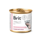 Вологий корм для кішок Brit VD Hypoallergenic при алергії з лососем та горохом 200 г