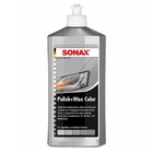 Кольоровий поліроль із воском сірий SONAX Polish&Wax Color NanoPro 250 мл (296341)