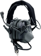 Навушники Активні тактичні з гарнітурою мікрофоном Opsmen Earmor M32 Чорний (150210) - зображення 5
