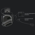 Активні навушники тактичні з гарнітурою мікрофоном на шолом Opsmen Earmor M32H Чорний (150260) - зображення 5