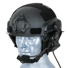 Активні навушники тактичні з гарнітурою мікрофоном на шолом Opsmen Earmor M32H Чорний (150260) - зображення 7