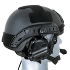Активні навушники тактичні з гарнітурою мікрофоном на шолом Opsmen Earmor M32H Чорний (150260) - зображення 10