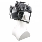 Активные наушники стрелковые с микрофоном гарнитурой на каску шлем Opsmen Earmor M32H Черный (150260) - изображение 11