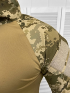 Тактический летний военный костюм Single Sword ( Убакс с рукавом + Штаны ), Камуфляж: Пиксель ВСУ, Размер: L - изображение 4