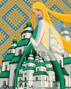 Картина по номерам Берегиня Свято-Троицкого Собора 40*50 см Идейка KHO2604