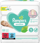 Chusteczki nawilżane dla niemowląt Pampers Sensitive 4x52 szt. (8001841062624)