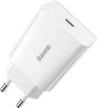 Мережевий зарядний пристрій Baseus Speed Mini Quick Charger 1C 20W EU White (CCFS-SN02) - зображення 3