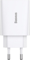 Мережевий зарядний пристрій Baseus Speed Mini Quick Charger 1C 20W EU White (CCFS-SN02) - зображення 4