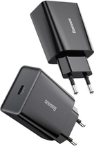 Мережевий зарядний пристрій Baseus Speed Mini Quick Charger 1C 20W EU Black (CCFS-SN01) - зображення 5