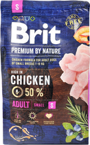 Sucha karma dla psów małych ras BRIT Premium Adult S z kurczakiem 3 kg (8595602526291) - obraz 3