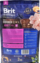 Sucha karma dla psów małych ras BRIT Premium Adult S z kurczakiem 3 kg (8595602526291) - obraz 4