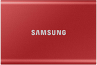 Dysk SSD Samsung Portable SSD T7 1TB USB 3.2 Type-C (MU-PC1T0R/WW) External Red - obraz 1