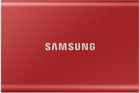 Dysk SSD Samsung Portable SSD T7 1TB USB 3.2 Type-C (MU-PC1T0R/WW) External Red - obraz 1