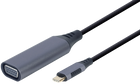 Cablexpert przejściówka z USB Type-C na VGA 0,15 m szara (A-USB3C-VGA-01) - obraz 1