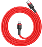 Kabel Baseus Cafule Type-C 3A PD 2.0 60W Flash Charging 1.0 m Czerwony (CATKLF-G09) - obraz 1